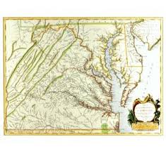 Map Of Virginia And Maryland 19th Century Paintings Vintage World Maps Historical Maps