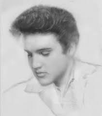 Drawing of Lisa Marie Presley and her resemblance to Elvis