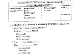 Check spelling or type a new query. Contoh Soal Uts Bahasa Inggris Kelas 1 Semester 1 Kurikulum 2013