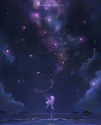 Wish Upon A Star By Megatruh Digital Painting Anime Scenery Wallpaper Anime Scenery