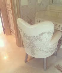 crystal studded makeup chair decor chair glam room