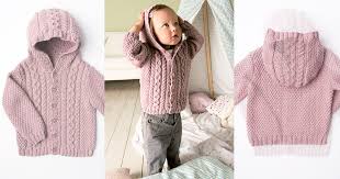 Poncho or shawl stricken und hã¤keln, hã¤keln anleitung das set umfasst: Moderne Babyjacke Mit Kapuze Und Zopfmuster Stricken De