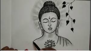 Lord Gautam Buddha Drawing Youtube Gautam buddha face paintings & portraits. lord gautam buddha drawing