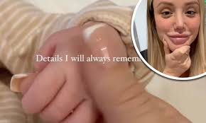 New mum Charlotte Crosby shares her first video of her baby daughter Alba  Jean