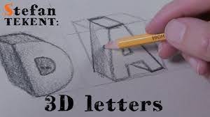 Afbeeldingsresultaat Voor Cijfers Tekenen 3d Letters Letteren Tekenen
