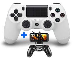 Descarga las mejores apps de playstation para el móvil para sacar provecho a la consola · god of war · sekiro: Mando Ps4 Blanco V2 Compatible Soporte De Celular Cable Boomers