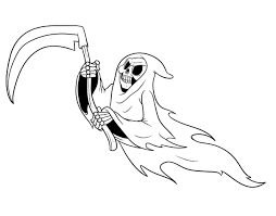 En este caso se trata de dibujos que personas muy capaces y con un gran talento han desarrollado para figurar a la flaquita bella. Dibujo De Fantasma De La Muerte Para Colorear Dibujos Net