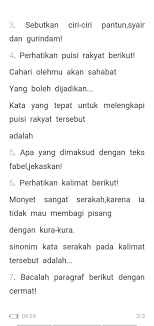 Baris kedua adalah dalam bentuk isi. Soal Pat Bindo Kelas 7 8 Smpn 3 Naringgul Facebook