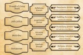 To Get In The Mood For A Perfect Magic Wizard Themed Party Enjoy Those Labels W In 2020 Harry Potter Potion Labels Harry Potter Printables Harry Potter Theme Party