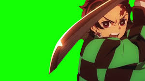 Find your free uhd wallpaper online. Tanjiro Demon Slayer Green Screen Novocom Top