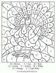 We have some simple activities that can make toddlers can learn … Color By Number Coloring Pages For Kids Thanksgiving Turkey Coloring Library