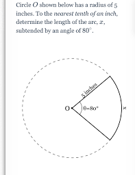 Online calculator converting meters or metres to feet inches and. Answered Circle O Shown Below Has A Radius Of 5 Bartleby
