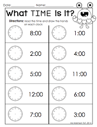 February Printables Kindergarten Literacy And Math Time Worksheets Telling Time Worksheets Homeschool Kindergarten