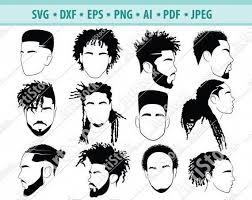 Anime Black Boy With Dreads Afro Hairstyles Svg Black Man Bundle Svg Hair Dreadlocks Etsy In 2020 Afro Hair Drawing Afro Men Afro Hairstyles