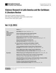 Un leo siempre muestra mucha valentía y coraje ante cualquier circunstancia. Pdf Violence Research In Latin America And The Caribbean A Literature Review