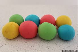 Just mix all the ingredients together and in 5 minutes you have perfect playdough! No Cook Playdough Recipe Made In 5 Minutes