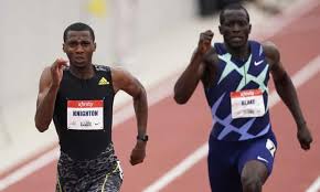 He was the first to achieve a double double by winning 100 m and 200 m. Florida Teenager Erriyon Knighton Breaks Usain Bolt Junior Record Athletics The Guardian