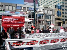 The scene at Fountain Square