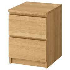 It mounts against the wall next to a bed and has shelves for magazines and books, as using the attachment holes in the bed table wall, punch start holes in your wall. Malm Oak Veneer Chest Of 2 Drawers 40x55 Cm Ikea