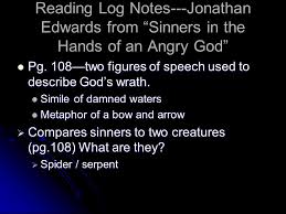 We did not find results for: Reading Log Notes Jonathan Edwards From Sinners In The Hands Of An Angry God Literary Terms Parallelism Parallel Structure Repetition Of Words Ppt Download