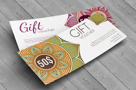 Gift Discount Voucher Mock Up Voucher Design Voucher Postcard Mockup