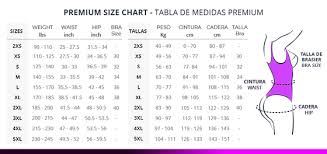 size chart fajas colombianas coqueta shapewear united