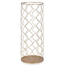 Alyssa Gold Metal Umbrella Holder Umbrella Holder Umbrella Gold Metal