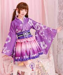 MilkyTime】ミニスカ着物和風コスプレ一式＋和風髪飾り 浴衣 コスプレ 和風 着物ドレス｜PayPayフリマ