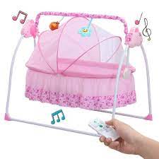 Darbar Online Baby Automatic Swinger Comfort Cradle - New Born Baby Swing  Cradle with Mosquito Net (Pink) : Amazon.in: Baby Products