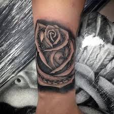 Rose + gold + pale + pink + indie | got a rose tattoo. Top 81 Money Rose Tattoo Ideas 2021 Inspiration Guide