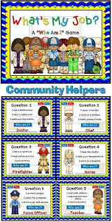 Engage Students With This Fun Interactive Community Helpers Game In This Who Am I Game St Prek Community Helpers Community Helper Lesson Community Helpers