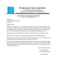 Umumnya, surat pengalaman kerja dikeluarkan oleh instansi atau perusahaan yang menerangkan bahwa seseorang pernah bekerja di tempat tersebut. Contoh Surat Pengalaman Kerja Karena Perusahaan Tutup Dapatkan Contoh