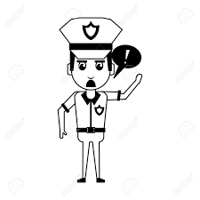 Child cartoon police officer clipart royalty free clipart 389791. Police Officer Drawing Attention Cartoon Vector Illustration Royalty Free Cliparts Vectors And Stock Illustration Image 102529106