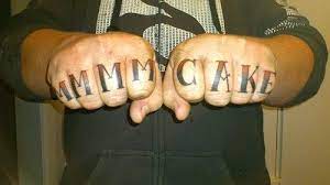 Thug Life Entails Some Very Precise Baking Knuckle Tattoos Tattoos Food Tattoos