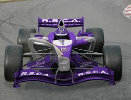 Durante a ronda de donington alguns pilotos do campeonato testaram o novo jogo, dando feedback positivo.22 Vanden Stock Proud Of Purple Race Car The Superleague Formula Championship Is A Competition For Race Cars Built By Panoz Elan Race Cars Race Car Builds Racing