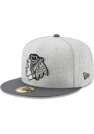 New Era Chicago Blackhawks Mens Grey Heather Action 59fifty Fitted Hat In 2021 Hats For Men Fitted Hats Snapback Hats Men