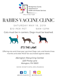 Rabies is a disease that was once common and is now so rare that most of us never worry about it; Rabies Montgomery County Pa Official Website