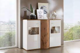 Zudem ist es unser ziel, dem kunden hochwertige möbel aus massivem eichenholz zu einem bezahlbaren preis zu liefern. Ideal Mobel Highboard Magic Weiss Eiche Wotan Mobel Letz Ihr Online Shop