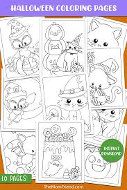 Here are our halloween coloring pages for adults (or talented kids !). 10 Cute Halloween Coloring Pages To Print For Free The Mom Friend