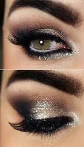 Black And Silver Eye Makeup Makeup For Hazel Eyes And A Black Dress Google Search Smokey Eye Makeup Eye Makeup Sparkle Eye Makeup