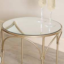 Get the best deals on gold tables. Set Of Two Champagne Gold Mirrored Side Tables By Dibor Notonthehighstreet Com