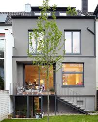 Moderne Landschaftsideen Fur Die Hausfassade Haus Dekoration Aussengestaltung Reihenhaus Fassade Haus