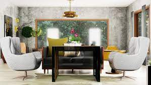 See more ideas about industrial glam, house interior, industrial house. Industrial Glam Room With Yellow Accents Design By Spacejoy