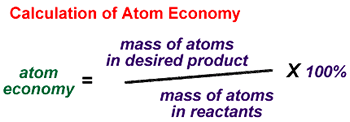 Sum of the molar masses of all products. Atom Economy Equation Atom Economy Math Equations