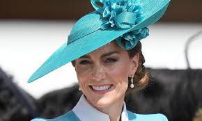 Duchess of Edinburgh wows in a £625 blue polka dot dress as she joins  Princess Takamado at the Women's Pavilion during Japan tour