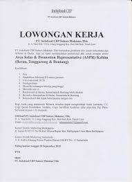Dalam beberapa dekade ini indofood telah bertransformasi. Lowongan Kerja Pt Indofood Cbp Sukses Makmur Berau Tenggarong Bontang Loker Bontang