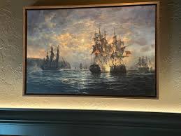 British ship Serapis passing the King ...