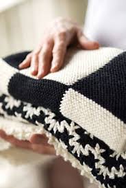Black And White Baby Blanket Garter Blocks Baby Blanket Pattern Baby Blanket Pattern Black And White Baby Blanket Pattern