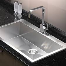 Top mount single bowl lavatory sink with overflow in stainless steel. Houzer Bellus Series 33 In Drop In 1 Hole Zero Radius Single Bowl Bathroom Sink In Stainless Steel Bls 3322 The Home Depot Single Bowl Kitchen Sink Sink Single Sink Kitchen