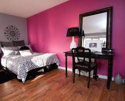 Wandfarbe Fur Schwarze Mobel Dekoration Ideen Hot Pink Bedrooms Eclectic Bedroom Pink And Grey Room